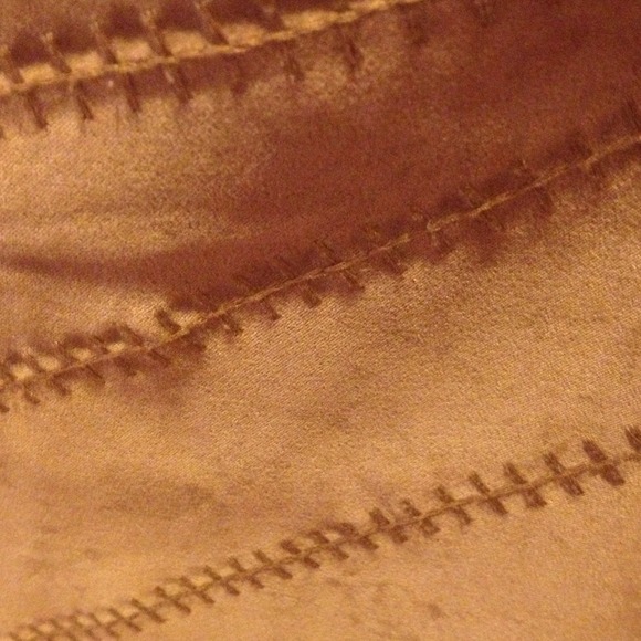 Camel faux suede long skirt DONATED - Picture 2 of 4