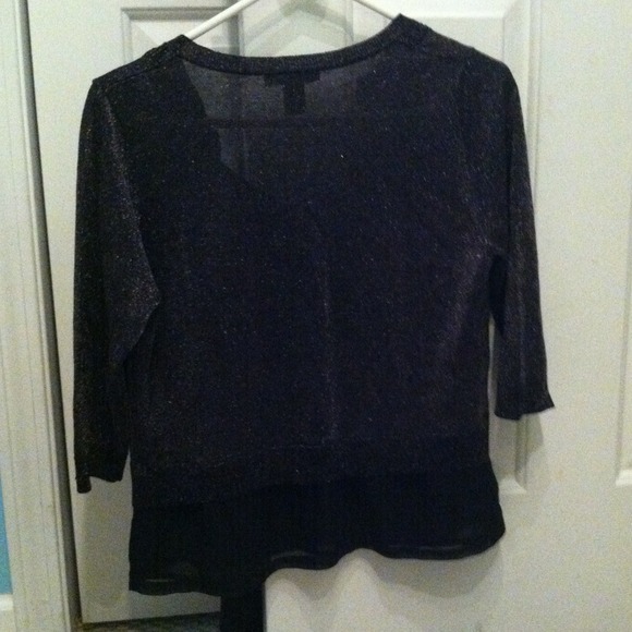 Black Layered sparkly top - Picture 5 of 6