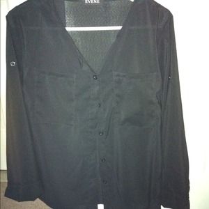 black sheer top
