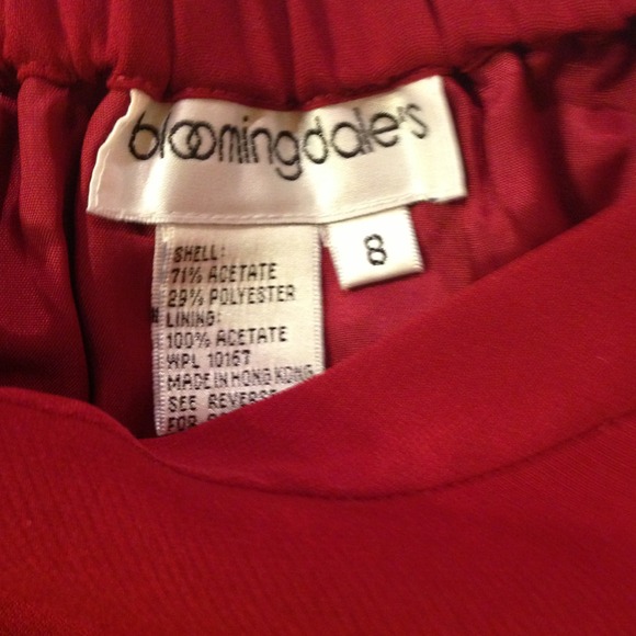 Bloomingdales Red skirt