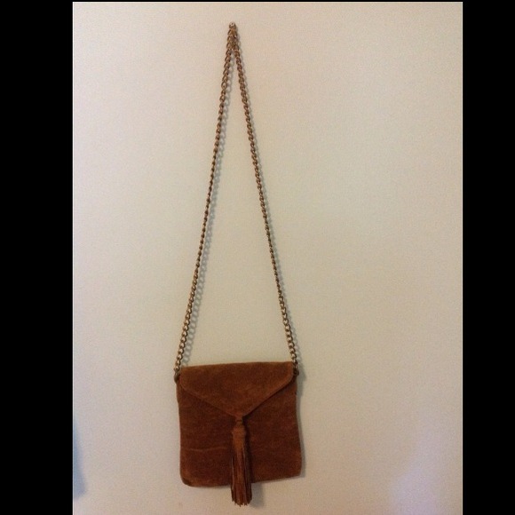 SOLD Joie Suede Fringe Cross-body Bag - Picture 2 of 3
