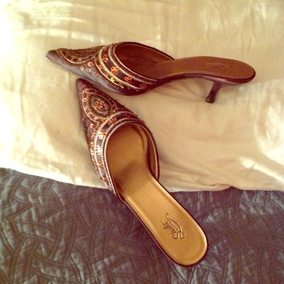 Bronze Lavish Open heel mule!  Discounted today!