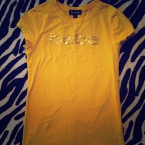 ♻♻TRADED♻♻BeBe Yellow Shirt