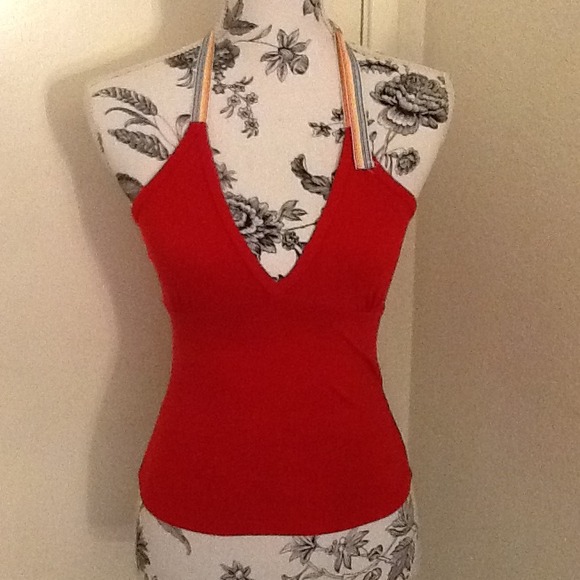 Red Halter and Rainbow Ribbon