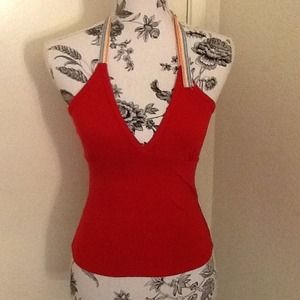 Red Halter and Rainbow Ribbon