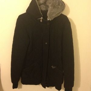 Fox racing black zip up hoodie