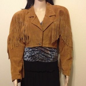 **SOLD** TAN SUEDE SHORT JACKET