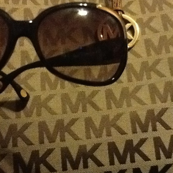 Authentic Black and gold MK  sunglasses
