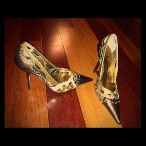 BAKERS BROWN/METALLIC SHOES