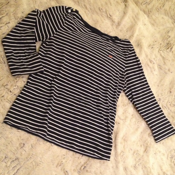 Breton boat neck top