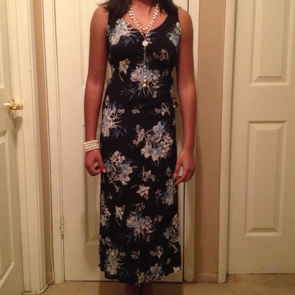 Long floral summer dress