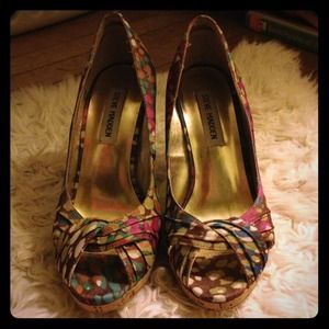 ✨REDUCED Steve Madden Colorful Peep-Toe Heels