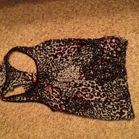 Leopard print racer back tank