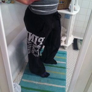 VS PINK black boyfriend pant