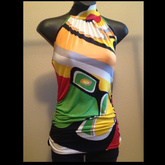 Colorful halter top!