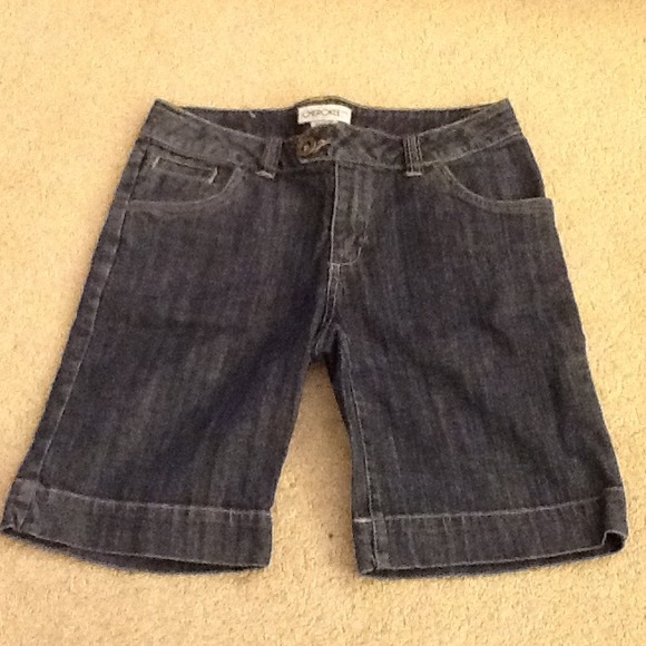 Denim Bermuda Shorts