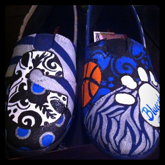 Custom painted shoes