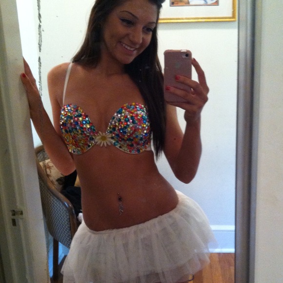 HANDMADE rhinestone bra - Picture 2 of 3