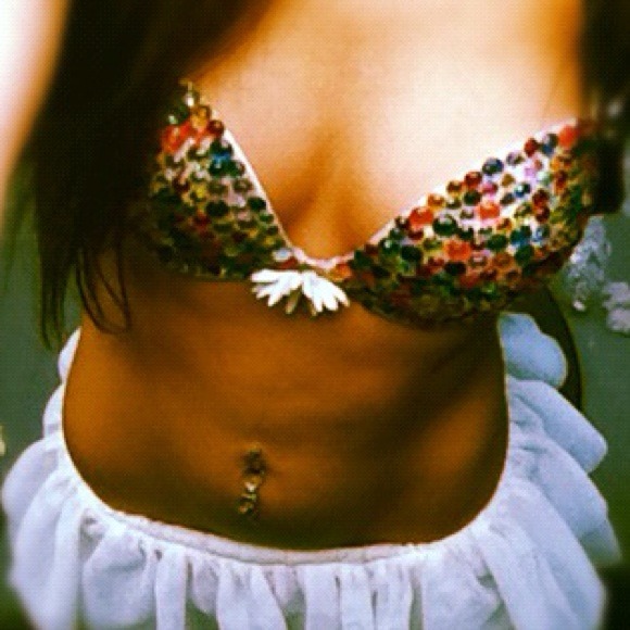 HANDMADE rhinestone bra - Picture 3 of 3