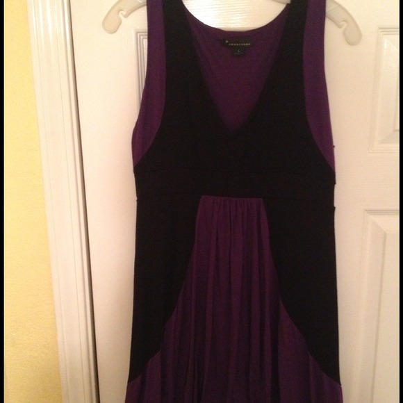 Black and purple dress