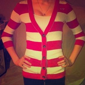 Hollister Striped Cardigan