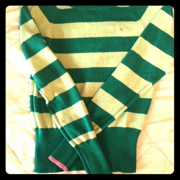 Green and Lime Green Sweater