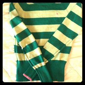 Green and Lime Green Sweater