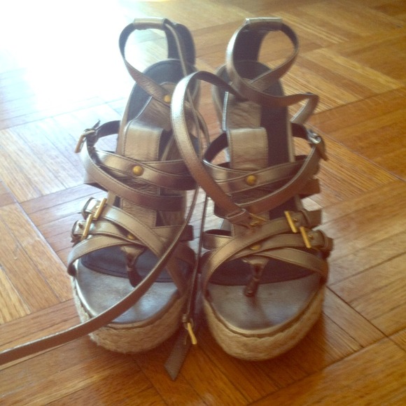 Burberry Shoes - Burberry gladiator wedges