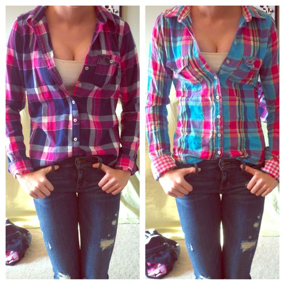 Hollister Flannel/Plaid Shirts!