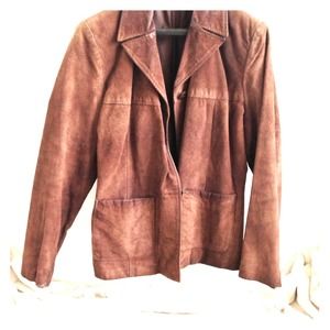 Brown suede jacket