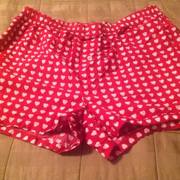Heart print boxer shorts