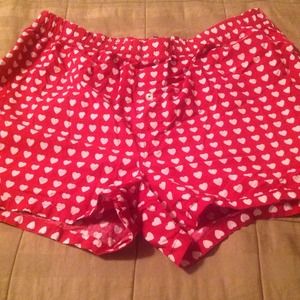Heart print boxer shorts
