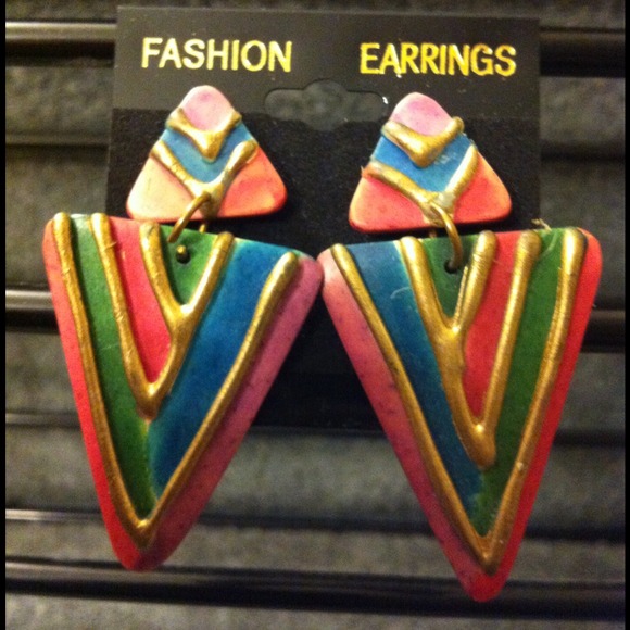 💰Fashion Design Assorted Colors Piercing Earrings - Picture 2 of 4