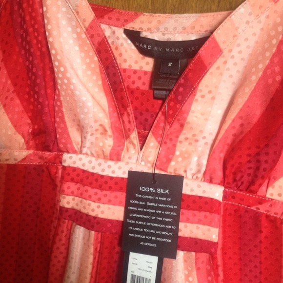 Marc Jacobs red polka dot blouse NWT