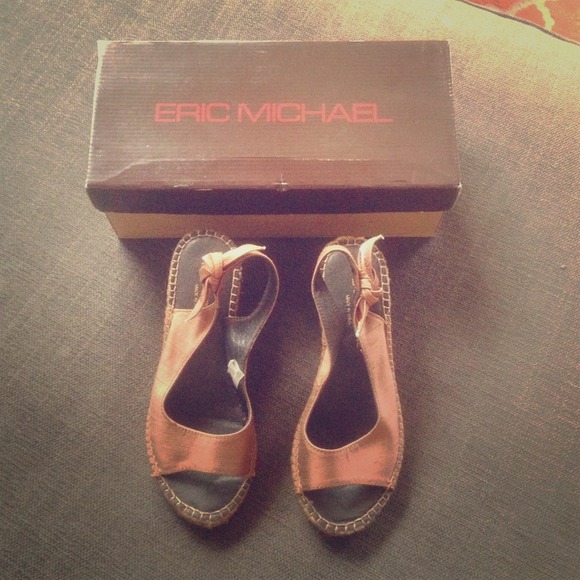 Copper slingback wedges. Size 35 (US 5)