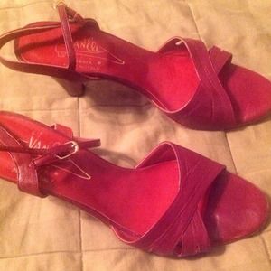 Vintage red sandals