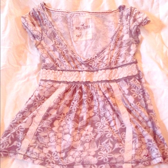 Floral crochet shirt from Hollister