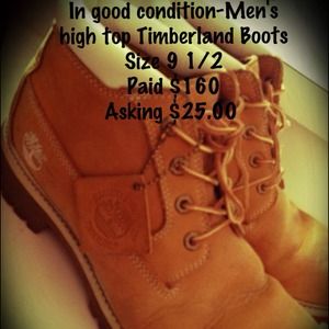 High Top timberland Boots.