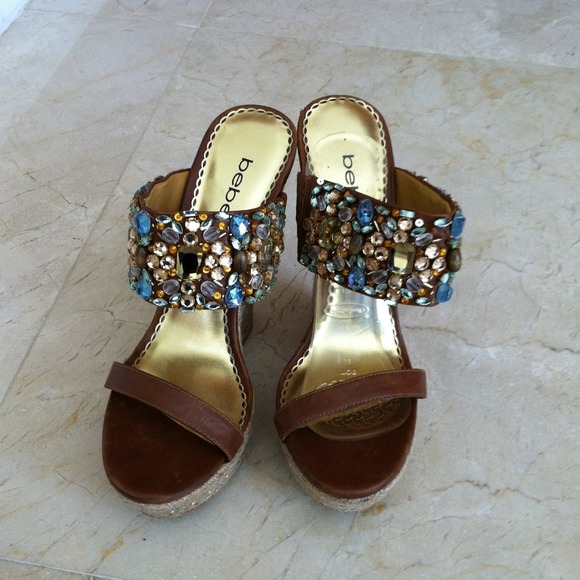 Bebe wedge sandals