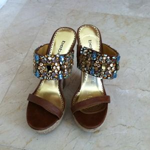 Bebe wedge sandals
