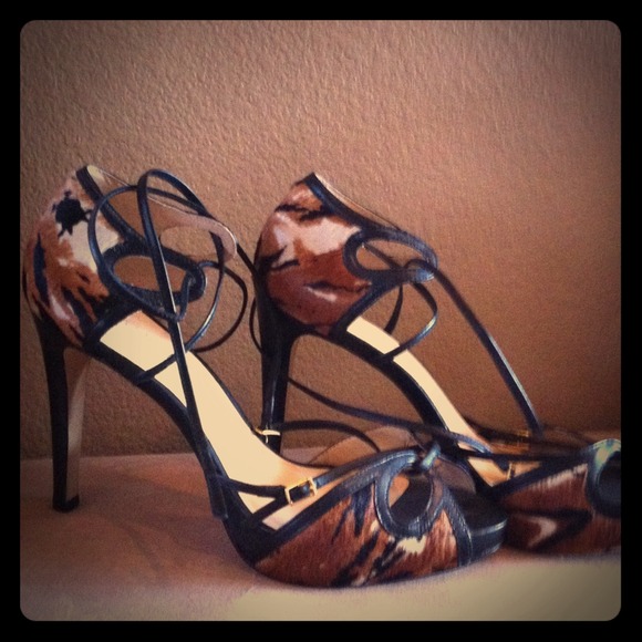 Classy ankle wrap pumps