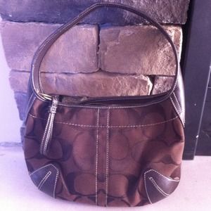 Brown coach purse