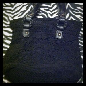 Knitted black handbag ⚡⚡