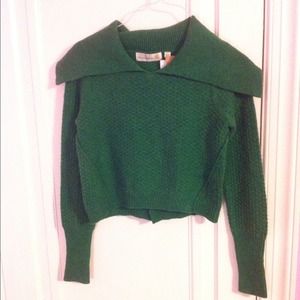 Green Wool Sweater from Anthropologie