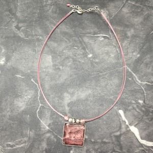 Pink choker necklace