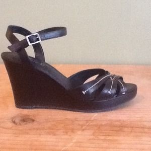 Black Summer Wedges.