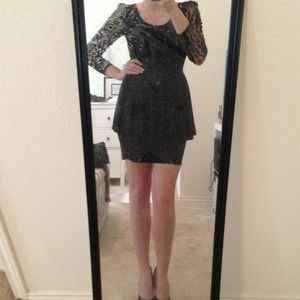 Black lace dress