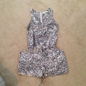 Black and white romper