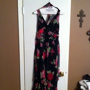 Halter Floral Dress