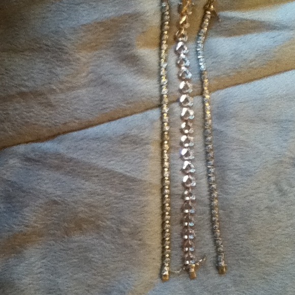 3 Diamond Chip Bracelets